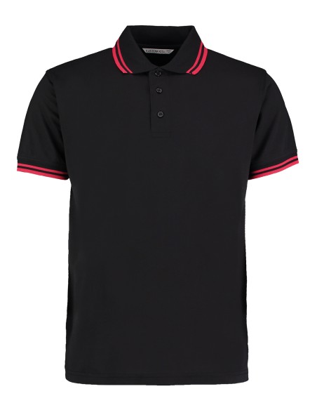 K-KK409-Classic Fit Superwash® 60º Tipped Collar Polo