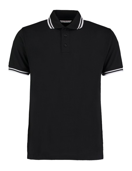K-KK409-Classic Fit Superwash® 60º Tipped Collar Polo