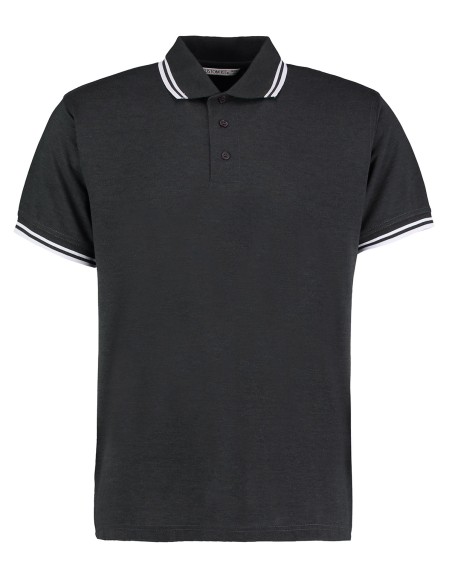 K-KK409-Classic Fit Superwash® 60º Tipped Collar Polo