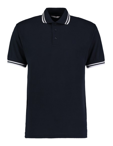 K-KK409-Classic Fit Superwash® 60º Tipped Collar Polo