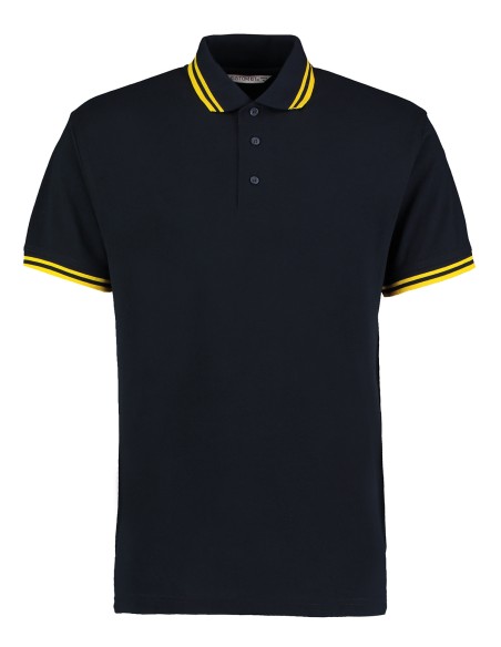 K-KK409-Classic Fit Superwash® 60º Tipped Collar Polo