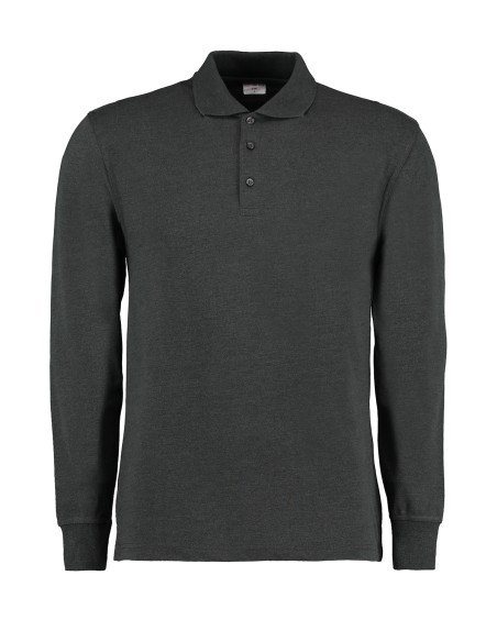 K-KK430-Mens Classic Fit Long Sleeve Polo Shirt