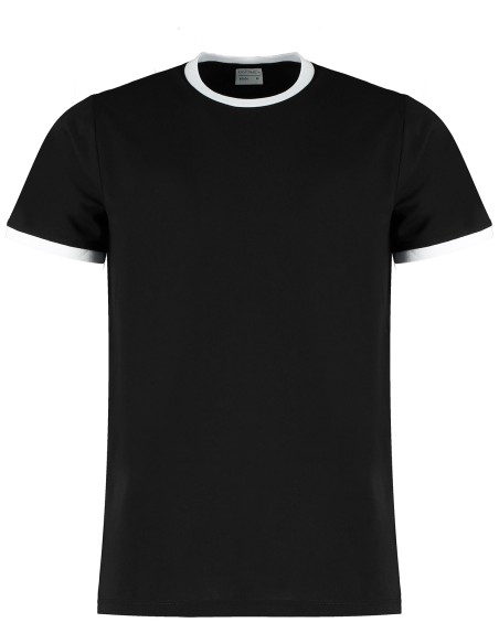 K-KK508-Fashion Fit Ringer Tee