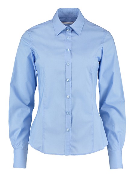 K-KK743F-Womens Tailored Fit Business Shirt Long Sleeve