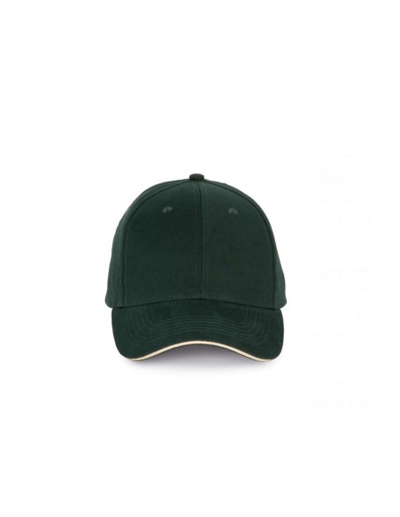 K-KP185-CAP WITH CONTRASTING SANDWICH PEAK - 6PANELS