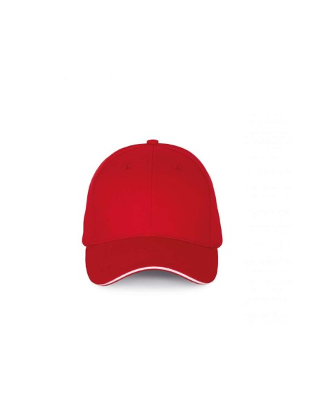 K-KP185-CAP WITH CONTRASTING SANDWICH PEAK - 6PANELS