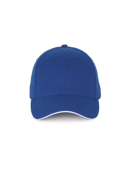 K-KP185-CAP WITH CONTRASTING SANDWICH PEAK - 6PANELS