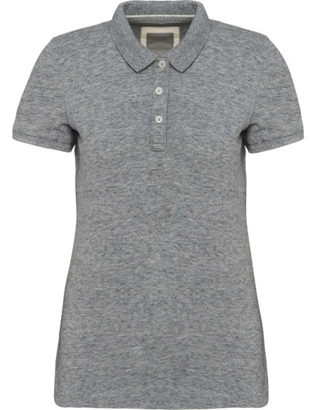 K-KV2207-LADIES' VINTAGE SHORT SLEEVE POLO SHIRT