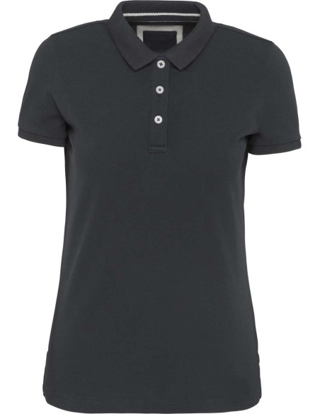 K-KV2207-LADIES' VINTAGE SHORT SLEEVE POLO SHIRT
