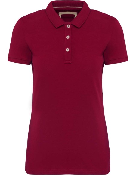 K-KV2207-LADIES' VINTAGE SHORT SLEEVE POLO SHIRT
