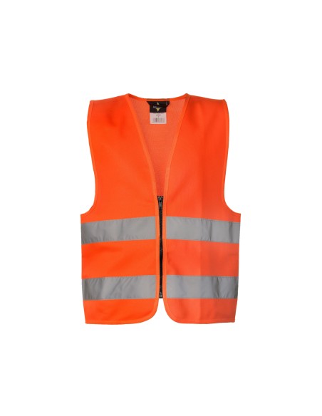 K-KWRX-Kids Hi-Vis Safety Vest With Front Zipper Aalborg