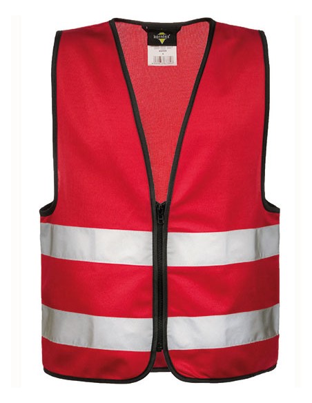 K-KWRX-Kids Hi-Vis Safety Vest With Front Zipper Aalborg
