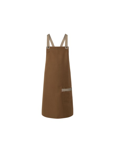 K-LS38-Bib Apron Urban-Look With Cross Straps And Pocket