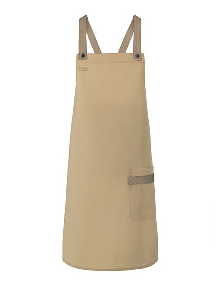K-LS38-Bib Apron Urban-Look With Cross Straps And Pocket