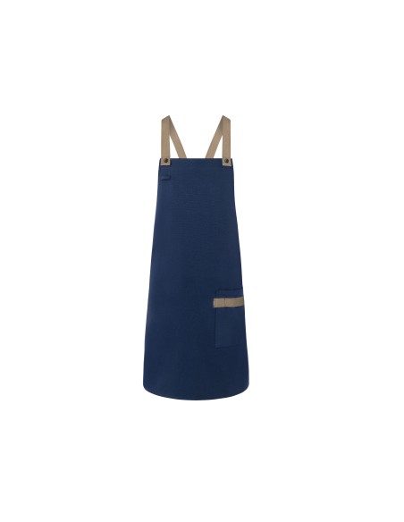K-LS38-Bib Apron Urban-Look With Cross Straps And Pocket