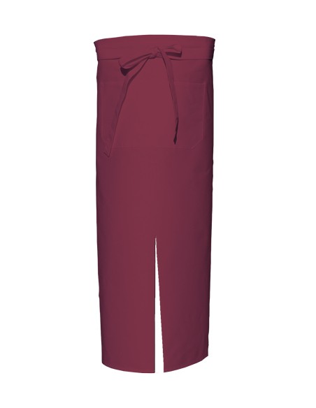 L-FS100100SPZ-Bistro Apron With Split And Front Pocket