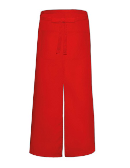 L-FS100100SPZ-Bistro Apron With Split And Front Pocket