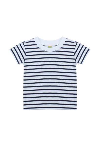 L-LW027-Short Sleeved Stripe T Shirt