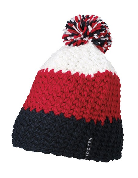 M-MB7940-Crocheted Cap With Pompon