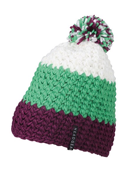 M-MB7940-Crocheted Cap With Pompon