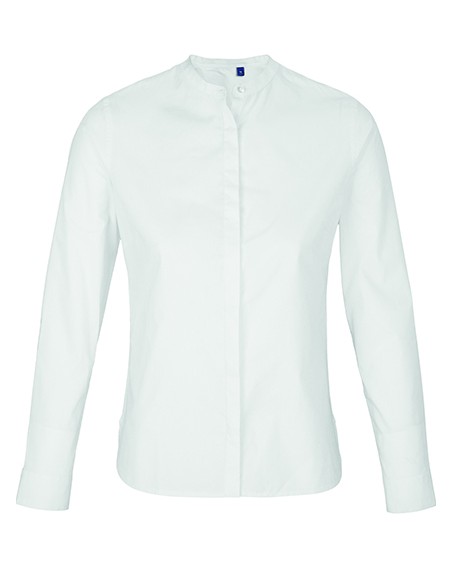 N-03787-Womens Mao Collar Shirt Bart