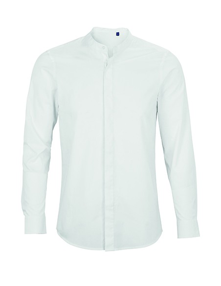 N-03792-Mens Mao Collar Shirt Bart