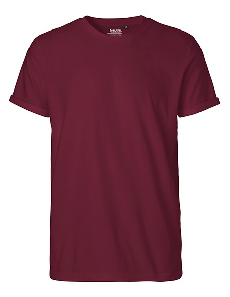 N-O60012-Mens Roll Up Sleeve T-Shirt