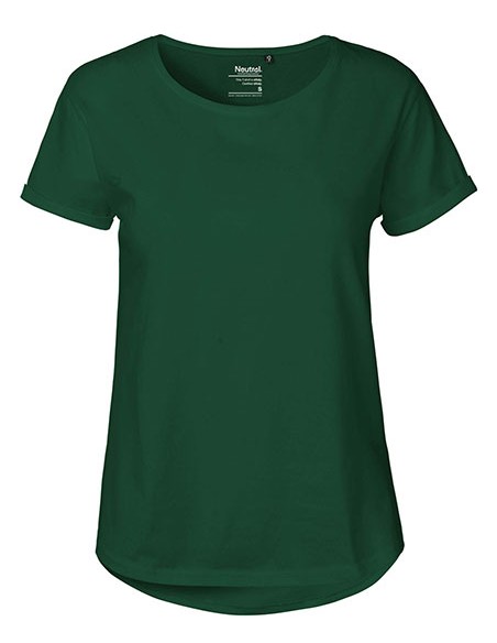 N-O80012-Ladies Roll Up Sleeve T-Shirt