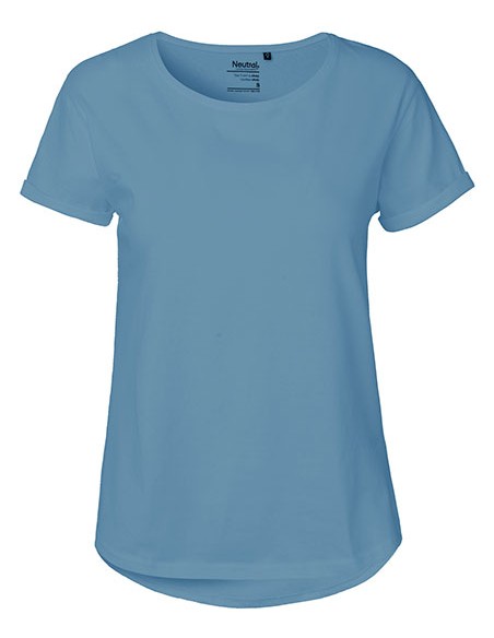 N-O80012-Ladies Roll Up Sleeve T-Shirt