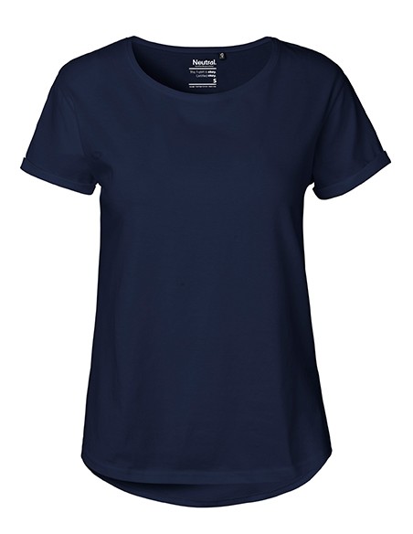 N-O80012-Ladies Roll Up Sleeve T-Shirt