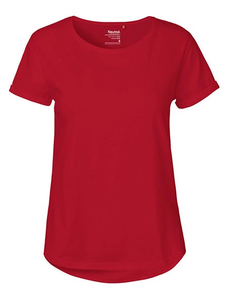 N-O80012-Ladies Roll Up Sleeve T-Shirt