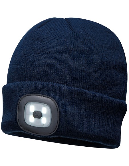 P-B029-Bonnet Beanie avec LED rechargeable