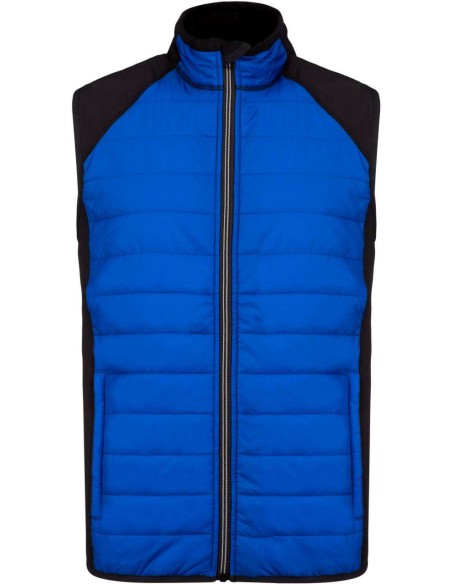 P-PA235-DUAL-FABRIC SLEEVELESS SPORTS JACKET