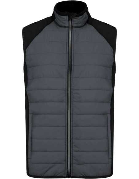 P-PA235-DUAL-FABRIC SLEEVELESS SPORTS JACKET