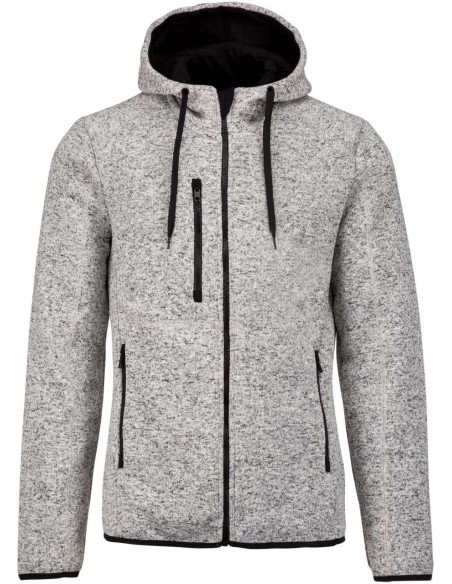 P-PA365-MEN'S HEATHER HOODED JACKET