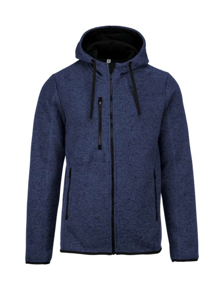 P-PA365-MEN'S HEATHER HOODED JACKET