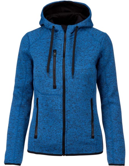 P-PA366-LADIES’ HEATHER HOODED JACKET