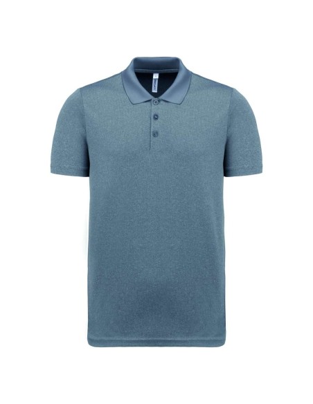 P-PA496-ADULT SHORT-SLEEVED MARL POLO SHIRT