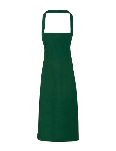 P-PR102-Organic Cotton Bib Apron (No Pocket)