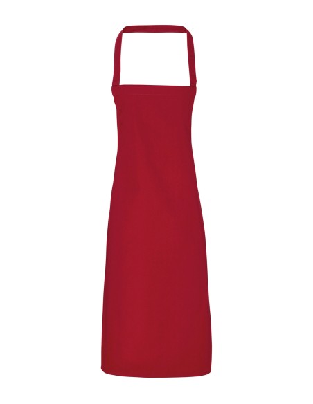 P-PR102-Organic Cotton Bib Apron (No Pocket)