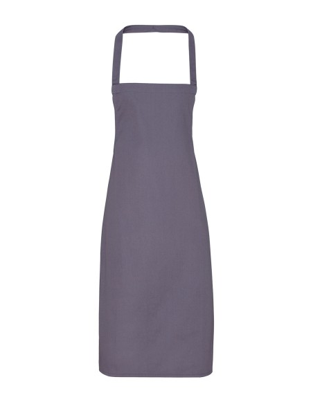 P-PR102-Organic Cotton Bib Apron (No Pocket)