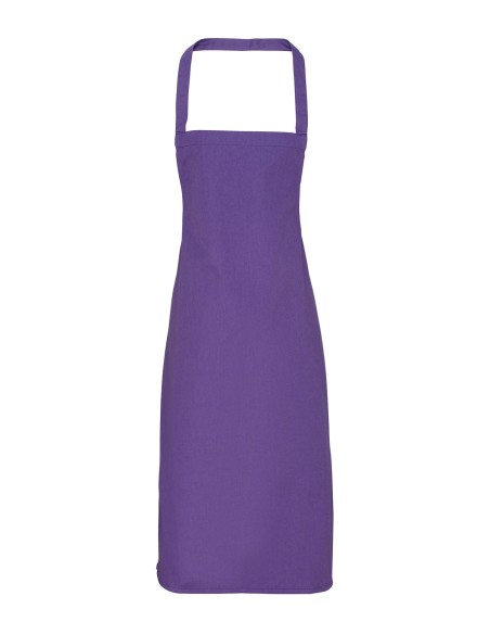 P-PR102-Organic Cotton Bib Apron (No Pocket)