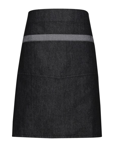 P-PR128-Domain Contrast Denim Waist Apron