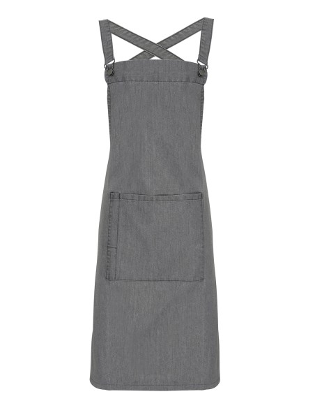 P-PR129-Cross Back Barista Bib Apron