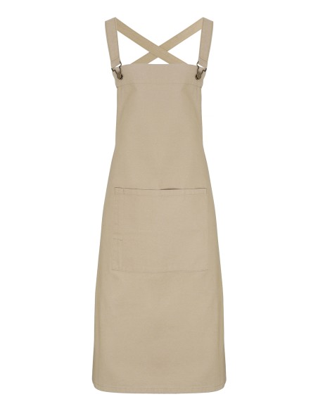 P-PR129-Cross Back Barista Bib Apron