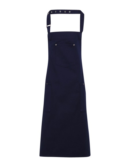 P-PR132-Cotton Chino Bib Apron