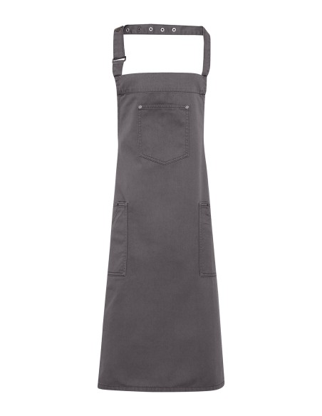 P-PR132-Cotton Chino Bib Apron