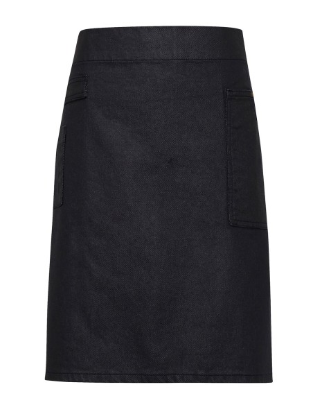P-PR135-Division Waxed Look Denim Waist Apron