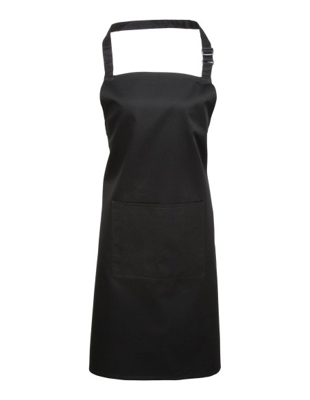 P-PR154-Colours Collection Bib Apron With Pocket