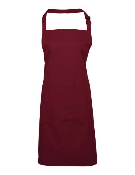 P-PR154-Colours Collection Bib Apron With Pocket